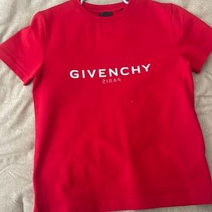 Kids red givenchy tshirt